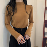 【19色展開】ベーシックハイネックトップス