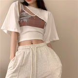 アシメデザイン半袖Tシャツ