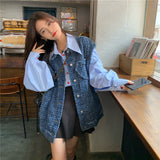 フリンジデニムベスト&シャツセット【単品販売】