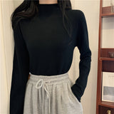 【19色展開】ベーシックハイネックトップス