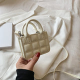 キルティングボックスバッグ