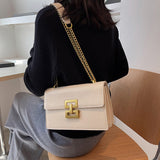 レトロダブルチェーンショルダーバッグ