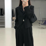 ショートジャケット&ダブルタックパンツセットアップ