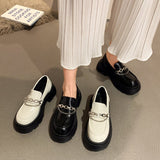 ダブルチェーン厚底ローファ