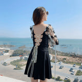 バタフライスリーブワンピーススイムウェア