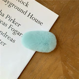 ふわふわリアルファーヘアクリップ