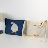 アヒルワッペンスクールバッグ