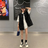 ロングデニムベスト