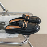 チェーンベルトミュールローファー