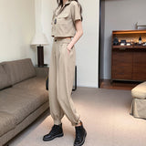 半袖ショートジャケットセットアップ