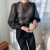 しわ加工デザイントップス