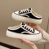 バイカラーキャンバススニーカーサンダル