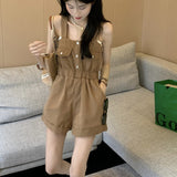 デニムショートオールインワン