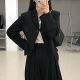 ショートジャケット&ダブルタックパンツセットアップ