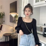 ボリュームスリーブ大人ニット