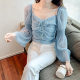 パールストラップオフショルブラウス