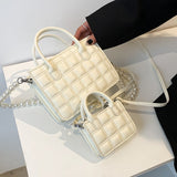 キルティングボックスバッグ