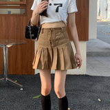 レースアッププリーツスカート