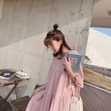 ティアード半袖ワンピース