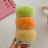 ふわふわリアルファーヘアクリップ