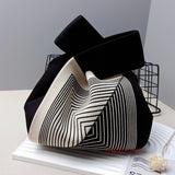 ニットハンドバッグ