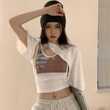 アシメデザイン半袖Tシャツ