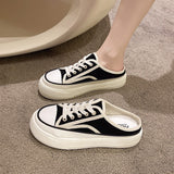 バイカラーキャンバススニーカーサンダル