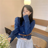 ショートデニムトップス/ジャケット