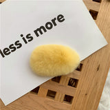 ふわふわリアルファーヘアクリップ