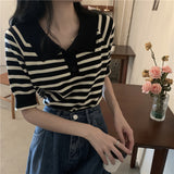 ボーダーポロシャツ