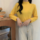 【19色展開】ベーシックハイネックトップス