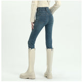 ハイウェストスキニーデニム