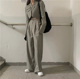 クロップドジャケットセットアップ