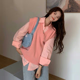 淡色ニットベストセット