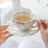 オパールフラワーマグカップ&ソーサー