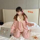 裾レースルームウェア