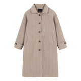 ウールブレンドロングコート