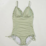 ギンガムチェックワンピース水着