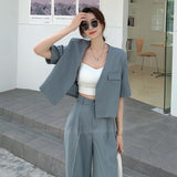 おとな半袖ジャケットセットアップ