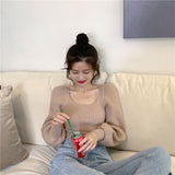 ボリュームスリーブ大人ニット