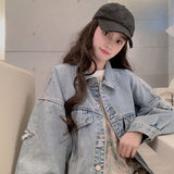 ダメージデニムジャケット