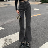 スタイルアップセンターラインフレアデニム