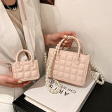 キルティングボックスバッグ