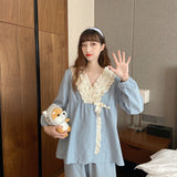 裾レースルームウェア