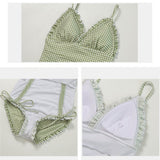 ギンガムチェックワンピース水着