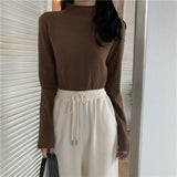 【19色展開】ベーシックハイネックトップス