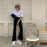 ハイウエストフレアデニム