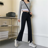 アシメデザインカットオフデニム