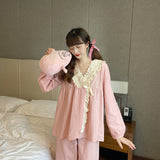 裾レースルームウェア