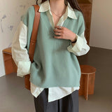 淡色ニットベストセット